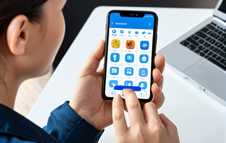 A person happily using a smartphone with a friendly AI assistant interface. The background shows various icons representing 24/7 availability, easy communication, and helpful information. The overall feeling is convenience and accessibility.